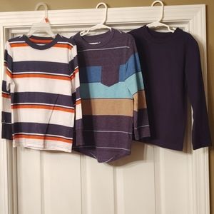 Set of 3 Little boys long sleeve shirts